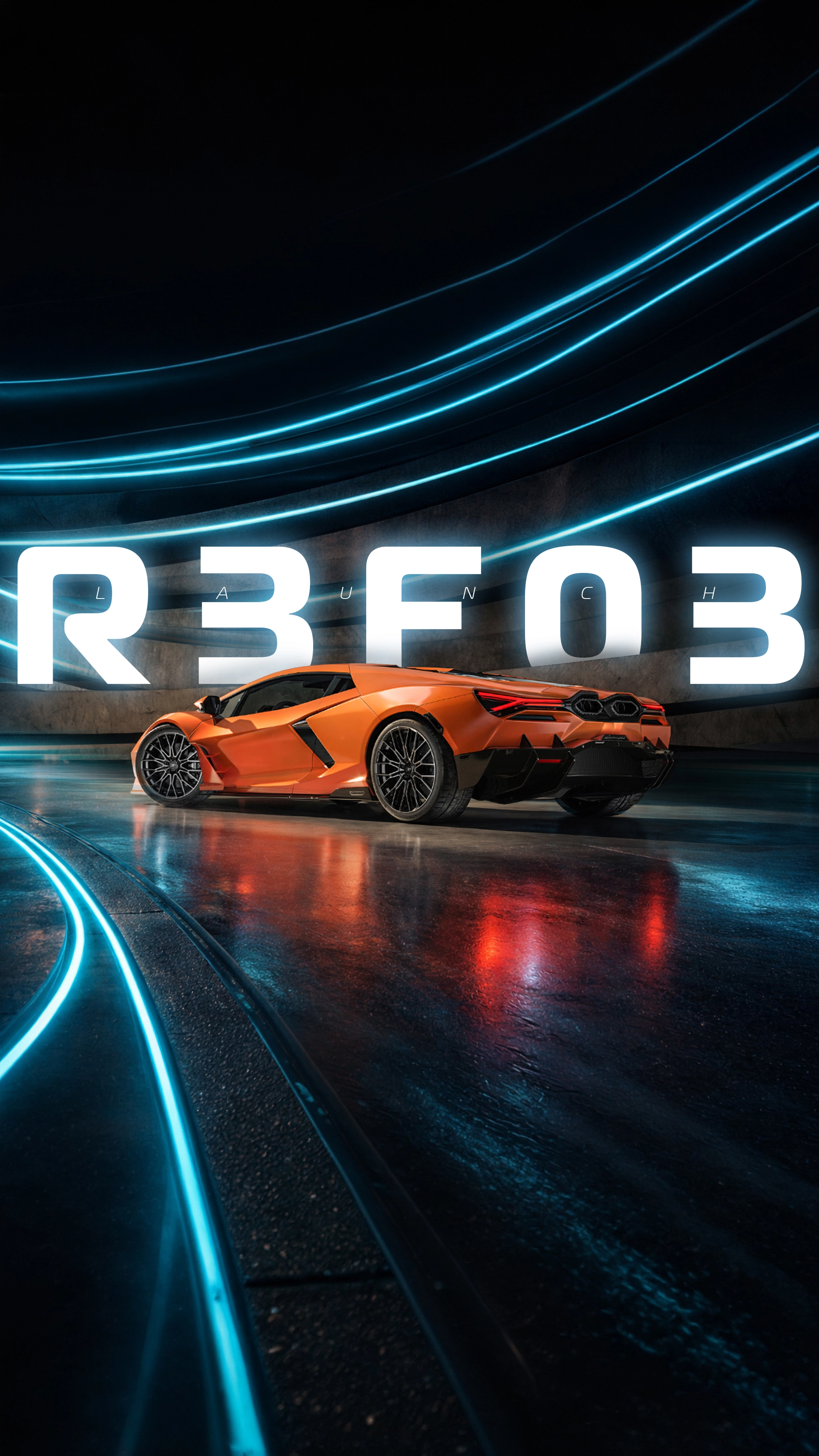 Lamborghini mit der R3F03 Felge