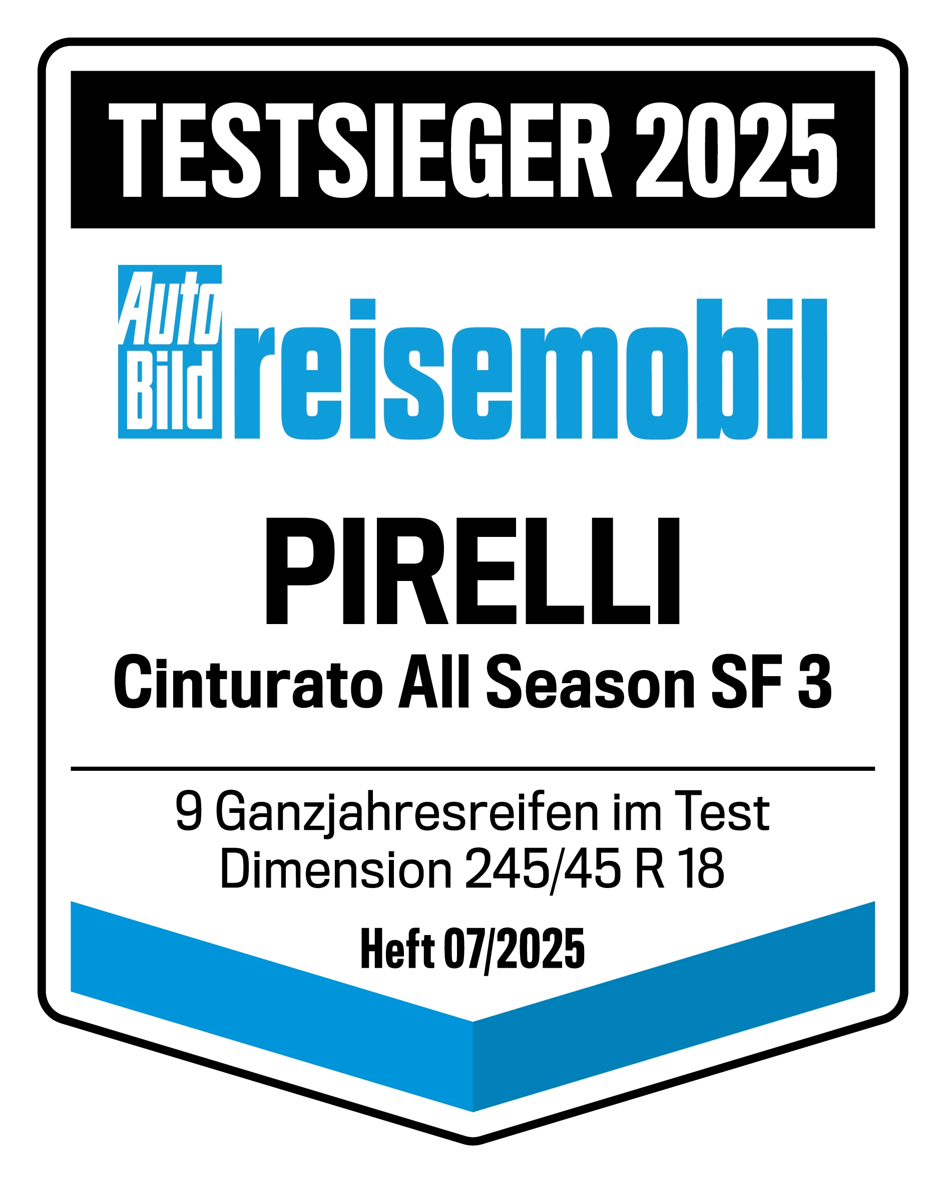 Testsieger Badge